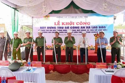 Đẩy nhanh xây dựng trụ sở Công an các xã biên giới ở Quảng Trị