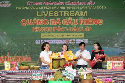 Đắk Lắk: Hoạt động livestream có hơn 5.570 đơn hàng chốt mua hơn 27,8 tấn sầu riêng