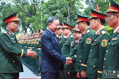 [Ảnh] Tổng Bí thư, Chủ tịch nước Tô Lâm thăm và làm việc với Sư đoàn 308, Quân đoàn 12