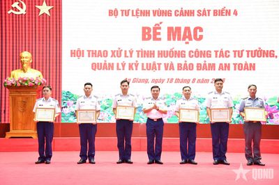Vùng Cảnh sát biển 4: Rèn cán bộ qua xử lý tình huống thực tế