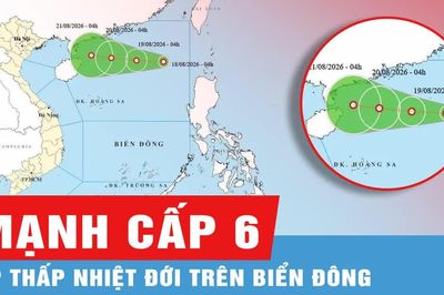 Áp thấp nhiệt đới mạnh cấp 6 trên Biển Đông, Bắc bộ mưa lớn