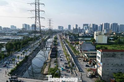 Diện mạo đường Tam Trinh hơn 3.350 tỷ đồng dần thành hình sau giải phóng mặt bằng