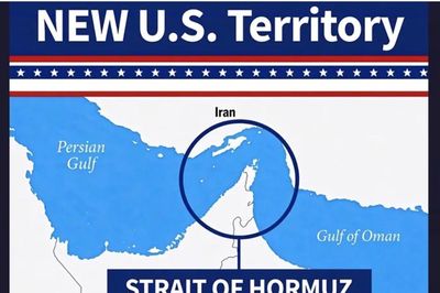 Ông Trump đăng bản đồ ghi chú eo biển Hormuz là lãnh thổ mới của Mỹ