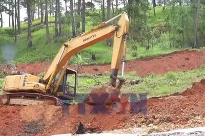 Khẩn trương khắc phục sạt lở đường nối Đà Lạt với quốc lộ 27C đi Nha Trang