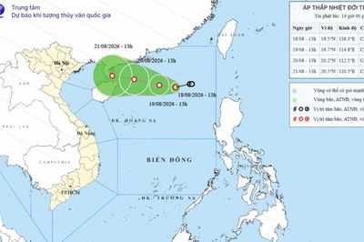 Xuất hiện áp thấp nhiệt đới mới trên Biển Đông