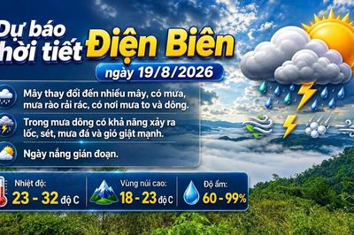 Bản tin Dự báo thời tiết ngày 19/8/2026