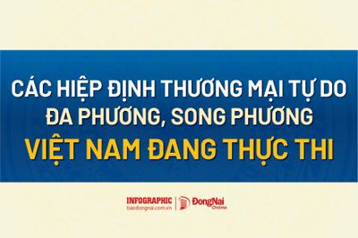 [Infographic] Tính đến tháng 8-2026, Việt Nam đã tham gia những hiệp định thương mại tự do nào?