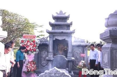 Xã Vĩnh Hựu: Thắp hương viếng mộ Phó Lãnh binh Đặng Khánh Tình, nghĩa quân Anh hùng dân tộc Trương Định