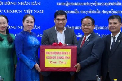 Thường trực HĐND tỉnh Gia Lai hội đàm với Thường trực HĐND tỉnh Champasak