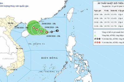 Cảnh báo áp thấp nhiệt đới trên Bắc Biển Đông ngày 18/08/2026: Gió giật cấp 8, biển động