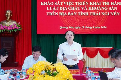 Khảo sát việc thực hiện Luật Địa chất và khoáng sản tại các địa bàn trọng điểm