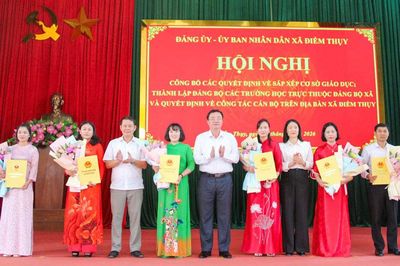 Điềm Thụy sắp xếp 13 trường học thành 6 trường