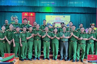 Nhiều ấn tượng tại Hội thi cán bộ huấn luyện và chó nghiệp vụ giỏi