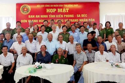 Đồng Tháp: Họp mặt Ban An ninh tỉnh Kiến Phong – Sa Đéc