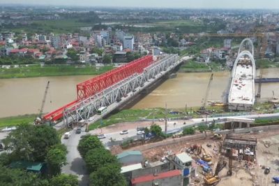 Cầu Đuống mới sẽ thông xe trong tháng 9/2026