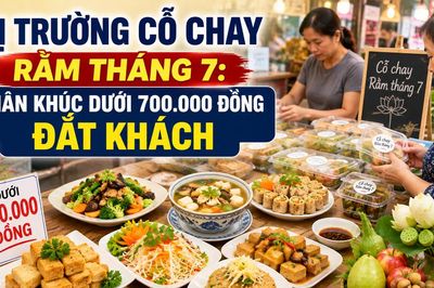 Thị trường cỗ chay Rằm tháng 7: Phân khúc dưới 700.000 đồng đắt khách