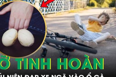 Đạp xe vào ổ gà, thiếu niên 15 tuổi phải cấp cứu vì vỡ tinh hoàn