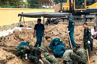 Khánh Hòa: Tìm kiếm, quy tập hài cốt liệt sĩ tại khu vực Thành cổ Diên Khánh