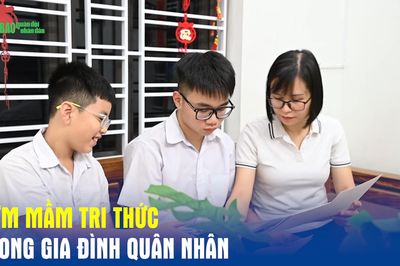 Ươm mầm tri thức trong gia đình quân nhân