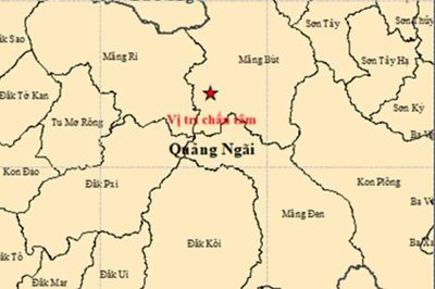 2 ngày, Quảng Ngãi xảy ra 4 trận động đất liên tiếp