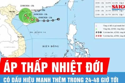 Áp thấp nhiệt đới có khả năng mạnh thêm