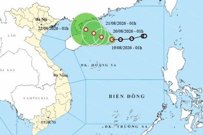 Cập nhật diễn biến áp thấp nhiệt đới trên Biển Đông: Di chuyển theo hướng Tây; duy trì gió cấp 6, giật cấp 8