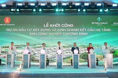 Khởi công Dự án Đầu tư xây dựng và kinh doanh kết cấu hạ tầng Khu công nghiệp Thượng Đình, tỉnh Thái Nguyên