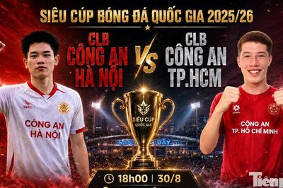 CAHN và Công an TP.HCM tranh Siêu Cúp Quốc gia 2025/26 ngày 30/8 tại Hàng Đẫy