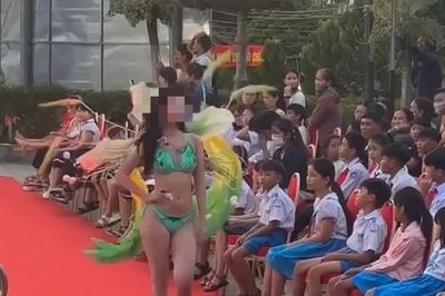 Vụ diễn áo tắm trước mặt học sinh: Phạt và đình chỉ Hoa hậu Du lịch Bản sắc