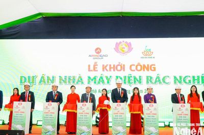Khởi công Dự án Nhà máy điện rác tại Nghệ An