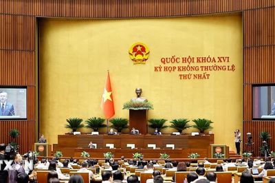 Thông cáo báo chí số 12, Kỳ họp không thường lệ thứ Nhất, Quốc hội khóa XVI