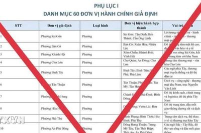 Cảnh báo hành vi lan truyền giả mạo văn bản về sắp xếp đơn vị hành chính cấp xã