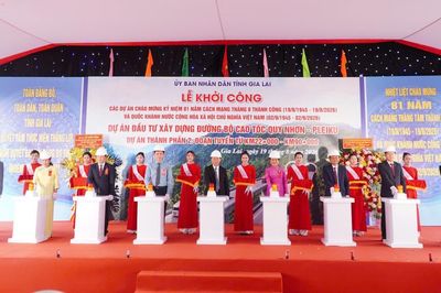 Khởi công 'mắt xích' quyết định toàn tuyến cao tốc Quy Nhơn - Pleiku