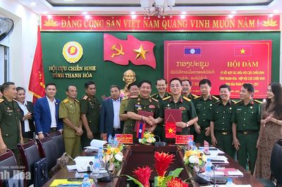 Hội Cựu chiến binh tỉnh Thanh Hóa và Hiệp hội Cựu chiến binh tỉnh Hủa Phăn tăng cường hợp tác, thắt chặt tình đoàn kết
