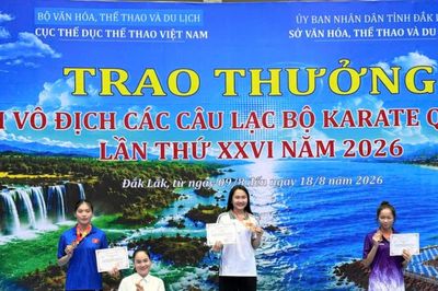 Đà Nẵng giành 16 huy chương tại Giải vô địch các câu lạc bộ Karate quốc gia