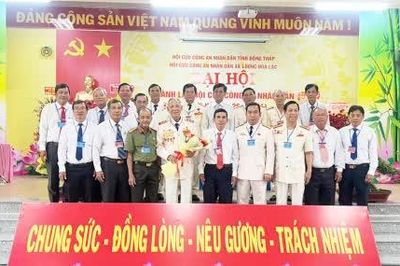 Trung tướng Nguyễn Việt Thành làm Chủ tịch danh dự Hội Cựu Công an nhân dân xã Lương Hòa Lạc