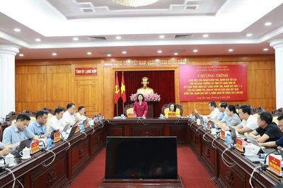 Đoàn Kiểm tra, giám sát số 234 làm việc với Ban Thường vụ Tỉnh ủy Lạng Sơn