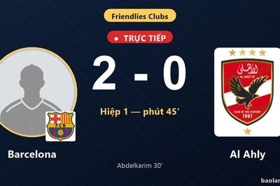 TRỰC TIẾPTrực tiếp Barcelona vs Al Ahly: Barcelona nhân đôi cách biệt