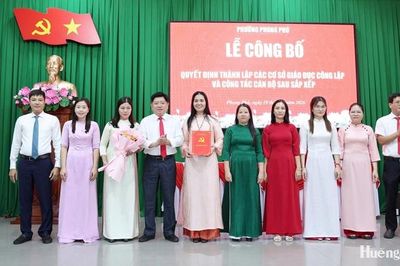 Phường Phong Phú còn 4 trường học sau sắp xếp