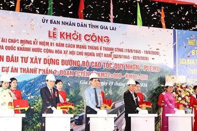 Khởi công dự án thành phần 2 cao tốc Quy Nhơn - Pleiku