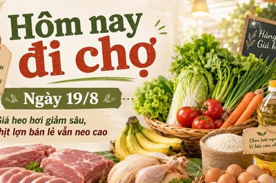 Hôm nay đi chợ 19/8: Giá heo hơi giảm sâu, thịt lợn bán lẻ vẫn neo cao