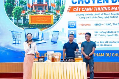 Gần 200 hộ kinh doanh tại xã Thanh Trì, được hỗ trợ chuyển đổi số