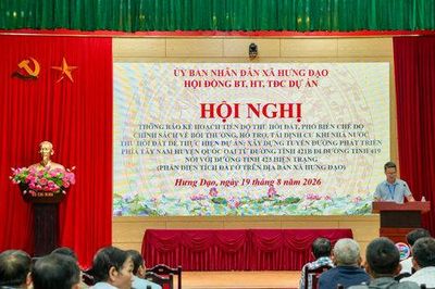 Xã Hưng Đạo phổ biến chính sách bồi thường tại dự án tuyến đường phía Tây Nam
