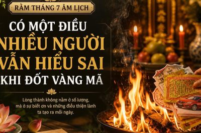 Rằm tháng 7 có một điều nhiều người vẫn hiểu sai khi đốt vàng mã