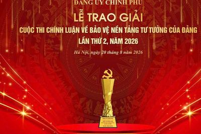 Tối 20/8, Đảng ủy Chính phủ trao Giải Cuộc thi chính luận về bảo vệ nền tảng tư tưởng của Đảng.