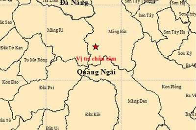 Quảng Ngãi lại xảy ra 2 trận động đất liên tiếp