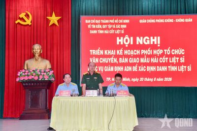 TP Hồ Chí Minh: Vận chuyển mẫu hài cốt liệt sĩ bằng máy bay CASA-295 phục vụ giám định ADN