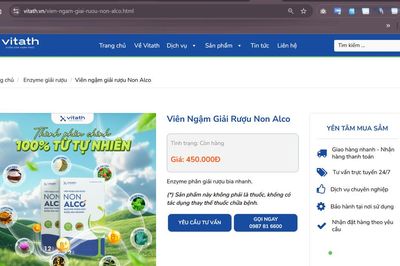 Viên ngậm giải rượu Non Alco có dấu hiệu quảng cáo vi phạm quy định pháp luật