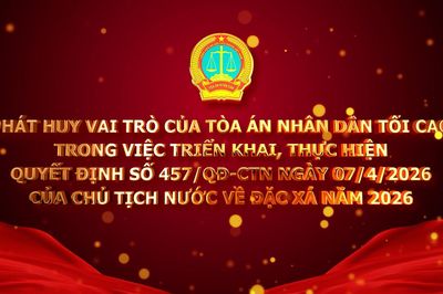 Phát huy vai trò của Tòa án nhân dân tối cao về đặc xá