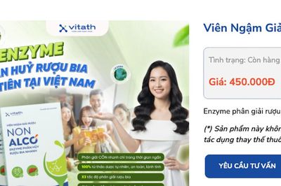 Bộ Y tế yêu cầu kiểm tra quảng cáo viên ngậm giải rượu Non Alco